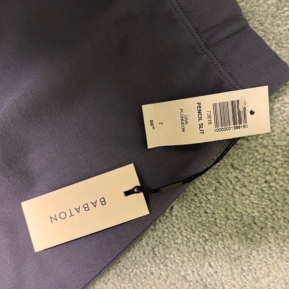 Aritzia Babaton Pencil Slit Skirt - Dive Blue (NWT) - Picture 5 of 8